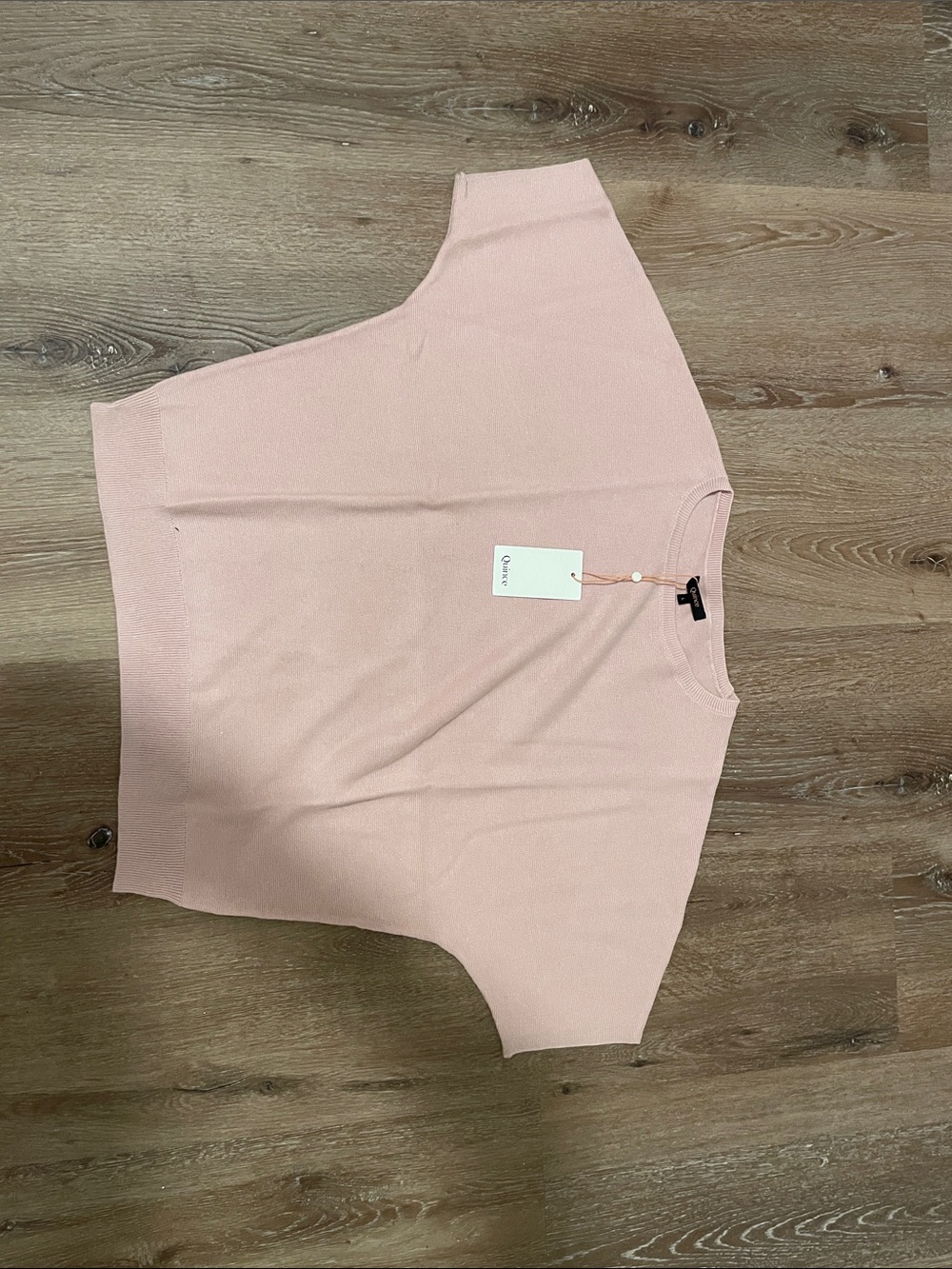 Quince Pale Pink Crew Neck Sweater